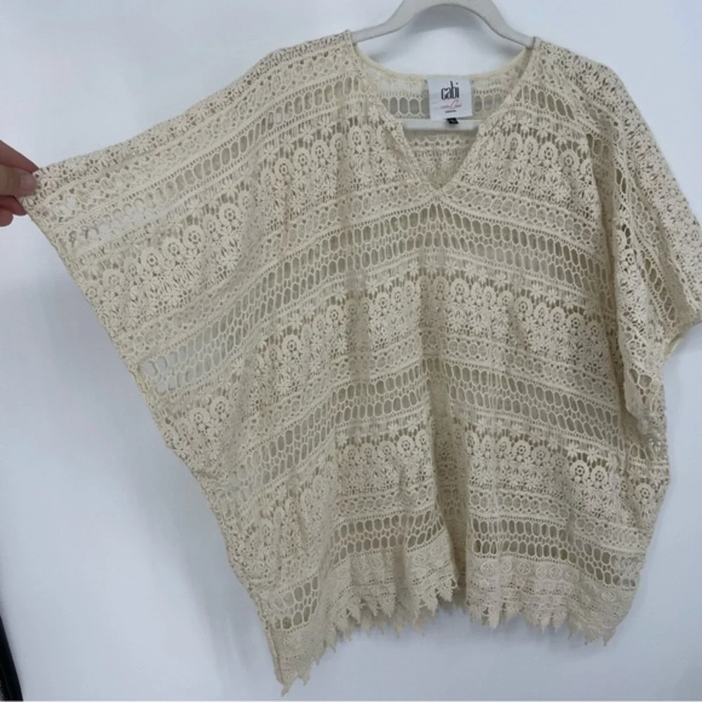 CAbi “Capri” Love Carol‎ 5026 Crochet Tunic, Small